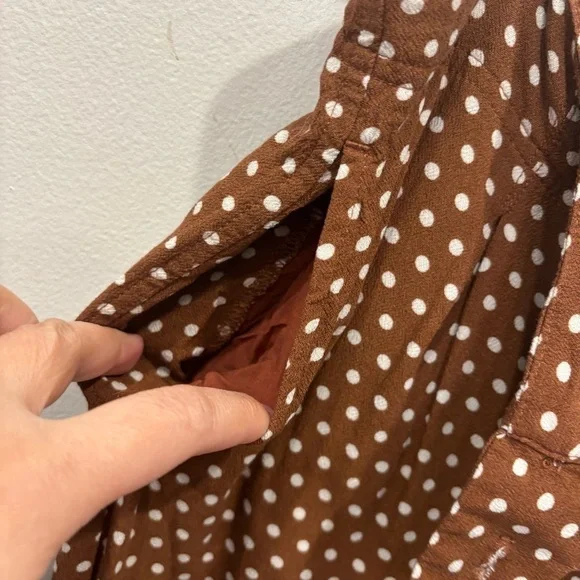 Free People Can’t Take My Eyes Off You Flare High Rise Polka Dots Women’s Large - Picture 8 of 15